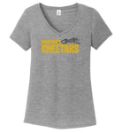 McGovern Cheetah Ladies Vneck T-Shirt