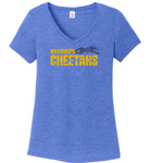 McGovern Cheetah Ladies Vneck T-Shirt