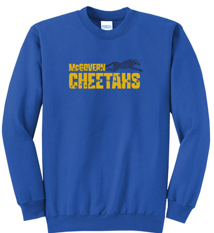 McGovern Adult Cheetah Crewneck Sweatshirt