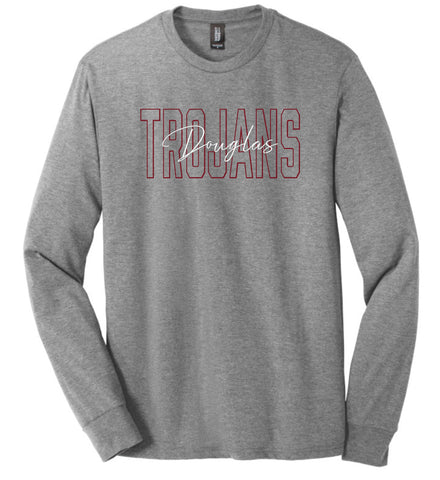 Long Sleeve Douglas Trojans T-Shirt